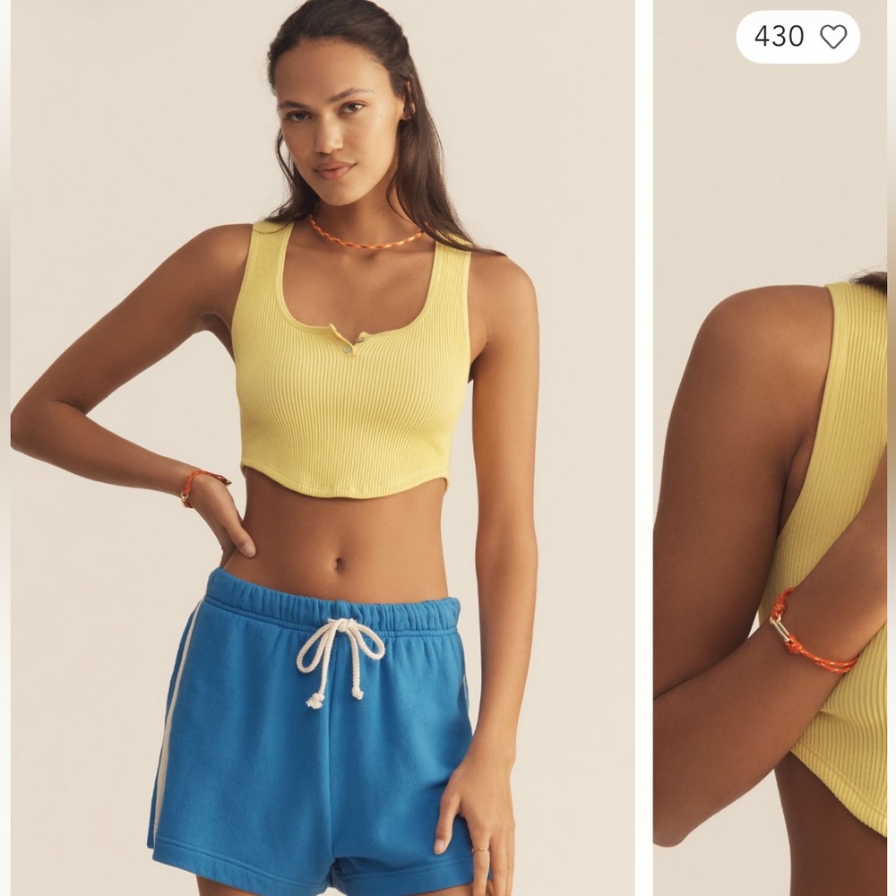 Seamless Henley Crop Top
